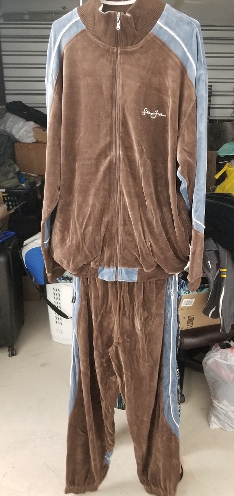 Sean Jean Velour Track Suit, Men's XXL
